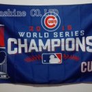Cubs World Series 2016 Champions Flag 3X5FT 90x150cm Sport Outdoor Custome Flag