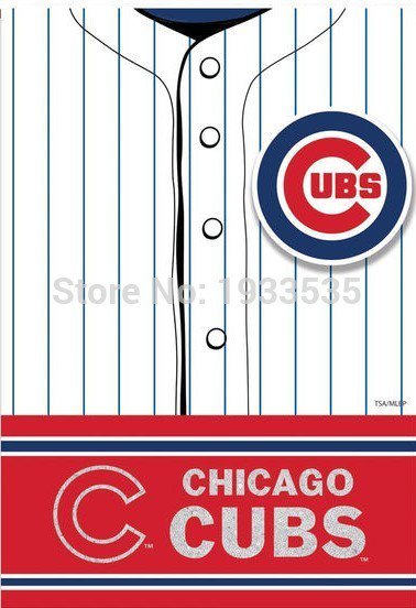 Chicago Cubs Jersey Vertical banner 3X5ft Garden House Flag
