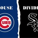 Chicago Cub vs Chicago White Sox House Divided Rivlry Flag 3x5 ft metal grommets