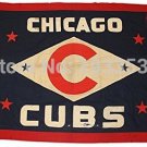 CHICAGO CUBS GAME USED FLAG FLOWN OVER WRIGLEY FIELD 3X 5