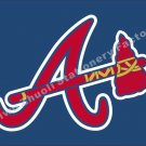 Atlanta Braves Flag 3ft x 5ft Polyester Banner Flying with stripes metal