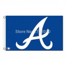 Blue A Design Atlanta Braves Flag Sport Baseball Team Custom Logo  3x5 flag