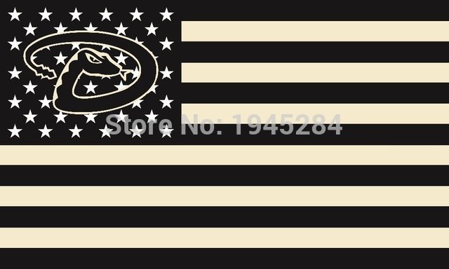 Arizona Diamondbacks with Modified US Flag Banner New 3x5FT Polyester 8843