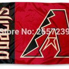 Arizona Diamondbacks wordmark Flag 3x5FT banner  Polyester brass grommets