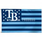 Tampa Bay Rays Stars and Stripes Nation Team Fan Flag 3x5 ft