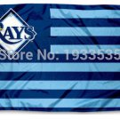 Tampa Bay Rays Stars and Stripes Nation Flag 3x5 ft brass metal holes Flag