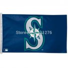 Seattle Mariners Flag 3' x 5' FT Banner brass metal holes
