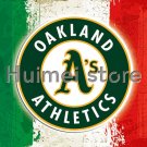 Oakland Athletics Flag 3ft x 5ft Polyester Banner with stripes metal Grommets