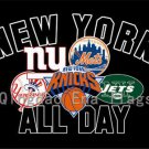 New York Yankee Jets mets giant all day flag Digital Printing banner 3x5 ft