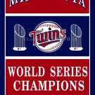 Minnesota Twins World Series Champions Flag 3X5FT 90x150cm 100% Polyester