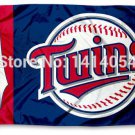 Minnesota Twins wordmark Flag 150X90CM 3x5 FT Banner 100D