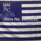 Kansas City Royals star stripe Premium Baseball Flag 3X5FT 100D
