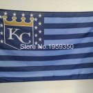 Kansas City Royals Flag 3ft x 5ft Polyester Banner Flying with stars and stripes
