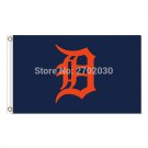 Blue Detroit Tigers Flag Baseball Fan Team Banners Major League Flags 3x5 ft