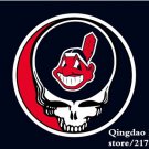 3ftx5ft Cleveland Indians Skull Flying Flag With Metal Grommets