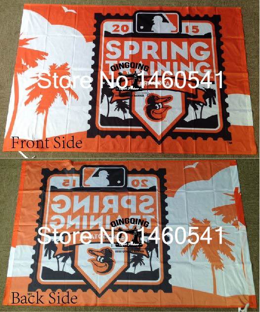 2015 Spring Training Flag 3ft x 5ft Polyester Baltimore Orioles Banner Flying