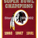 Washington Redskins Super Bowl Champions Hockey Polyester 3x5 ft