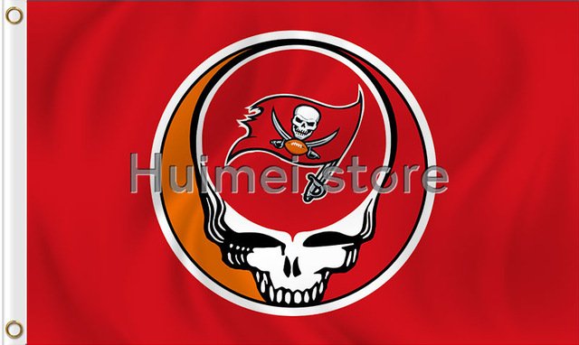 3x5ft Tampa Bay Buccaneers flag 100D Polyester Flag metal Grommets 90x150cm