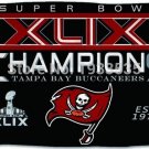 Tampa Bay Buccaneers Football Team XLIX Champions Flag Banner 3x5 ft