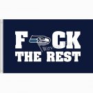 Seattle Seahawks the rest flag3ftx5ft banner 100D Polyester Flag