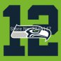 Seattle Seahawks 12 Team Logo Flag 3x5 FT