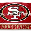San Francisco 49ers Allegiance Flag 150X90CM Banner 100D Polyester3x5 FT