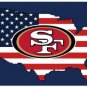 San Francisco 49ers Double Side Digital Print US Stars And Stripes 3x5 ft
