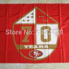 90x150cm San Francisco 49ers flag 70 years banner 100D Digital Printing flag