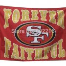 San Francisco 49ers Gold Faithpul Banner Flag 3ft x 5ft Sport Club Fan Flag