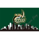 North Carolina Charlotte 49ers Flag 3ft x 5ft Polyester city skyline flag