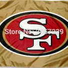 San Francisco 49er gold column logo Flag 3x5FT banner150X90CM 100D