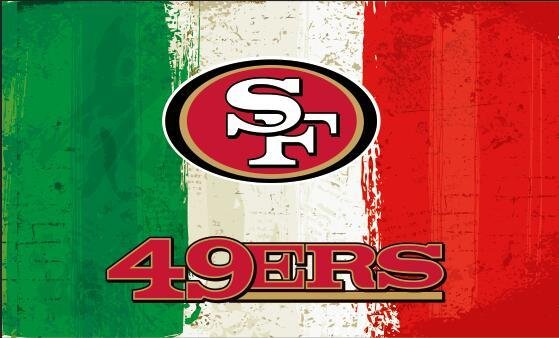 San Francisco 49ers flags 3x5ft oil painting style flag