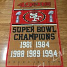 San Francisco 49ers champions ship flag 100D polyester printed banner 150x90cm