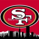 San Francisco 49ers skyline Large Outdoor 3 x 5ft Banner Flag 90x150cm
