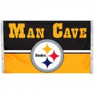 Pittsburgh Steelers Man Cave Flag 150X90CM Banner 100D Polyester3x5 FT