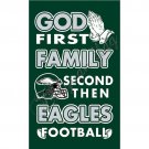 Philadelphia Eagles flag God First Family flag Second then Eagles flag 3x5 ft