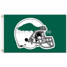 Green Wing Helmet Flag Philadelphia Eagles Banner Flag World Series 3ft X 5ft
