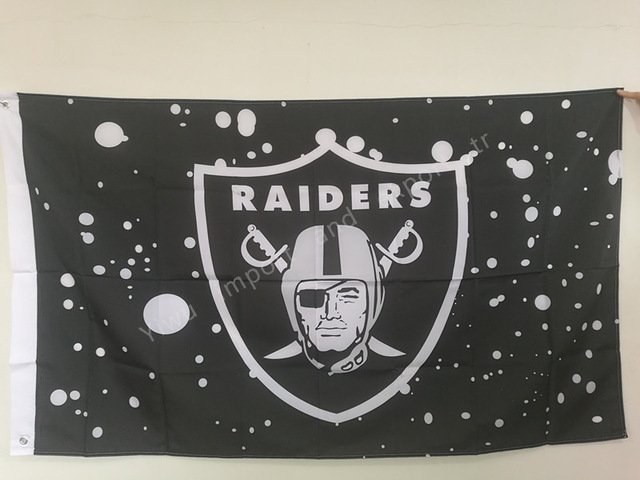 100D Polyester Flag 3x5ft Oakland Raiders Flag