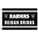Oakland Raiders Helmet Flag 3ft x 5ft Polyester flag with 2 Metal Grommets