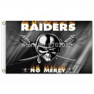 NO MERCY RAIDERS Flag Your Text Custom Banner Football World Series 3ft X 5ft