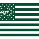 New York Jets US flag with star and stripe 3x5 FT flag
