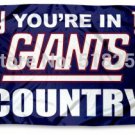 New York Giants Country Flag 3x5 FT Banner 100D Polyester