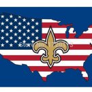 3x5FT New Orleans Saints flag with American banner flag 100D Polyester