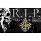 New Orleans Saints Flag R.I.P (REST IN PEACE) Banner Flag 3x5 ft