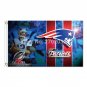 Tom Brady Custom Gillette New England Patriots Flag Football 3ft X 5ft