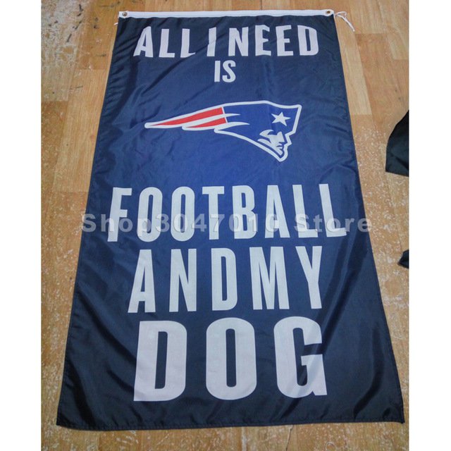 New England Patriots Flags 3x5ft Polyester all i need is football banner