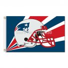Helmet Patriots Flags Football Sport Team Banners 90 X 150 Cm