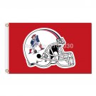 New England Patriots Red Helmet Flag Country Super Bowl Champions 3ftx5ft