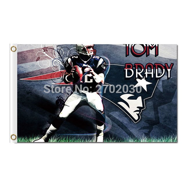 Tom Brady 12 Jerseys Design New England Patriots Flag 3x5 ft