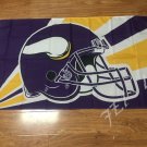 Minnesota Vikings flag helmet USA 3 ft x 5 ft 100D Polyester flag